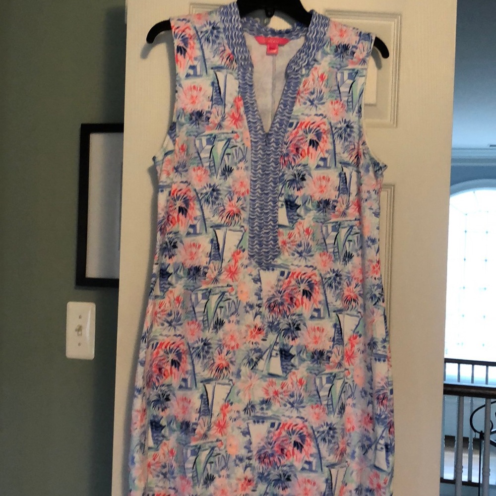 Lilly Pulitzer EUC cotton sheath dress